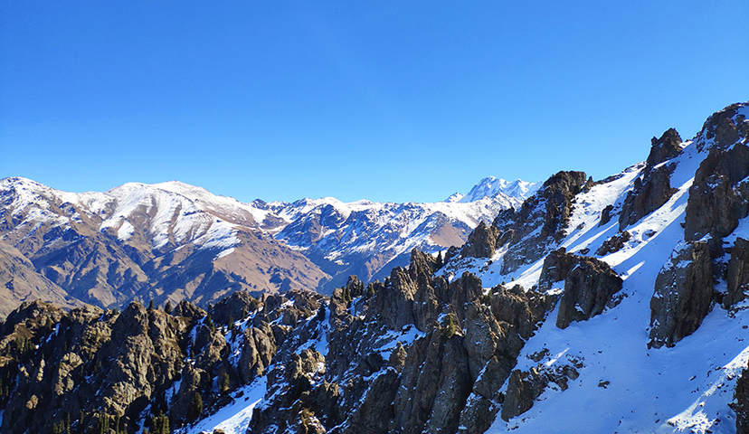 青山原不老，為雪白頭。